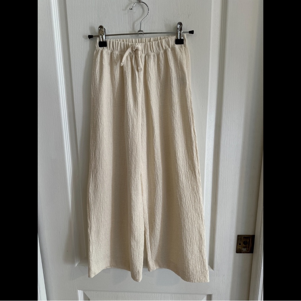 Zara Kids Beige Casual Textured Trousers (8)